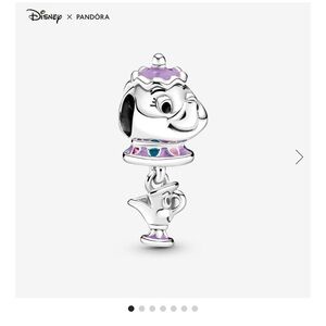 Pandora Disney Beauty and the Beast Mrs. Potts and Chip Dangle Charm